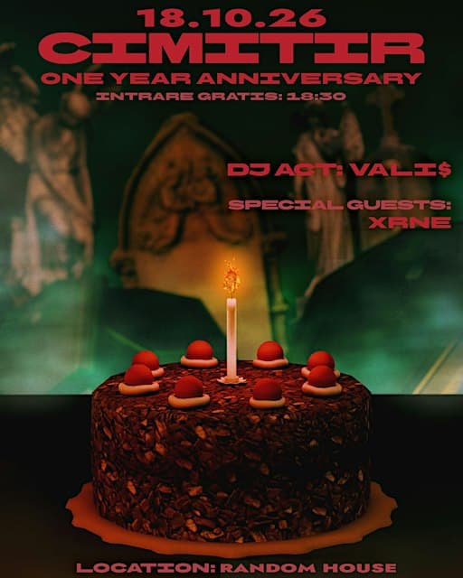 CIMITIR 1 Year Anniversary концерт в Бухаресте — октябрь 2026