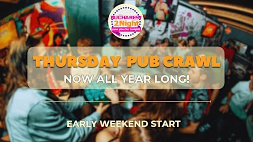Thursday Pub Crawl в Бухаресте 11 июня — вечеринка по 4 барам