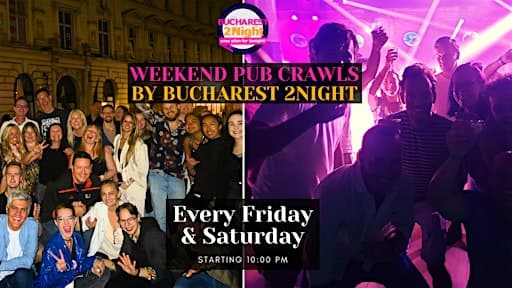 Weekend Pub Crawls в Бухаресте: вечеринки по барам каждую пятницу и субботу